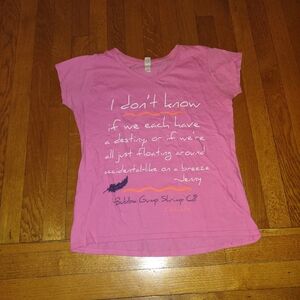 Pink Forrest Gump Quote Tee Size Large